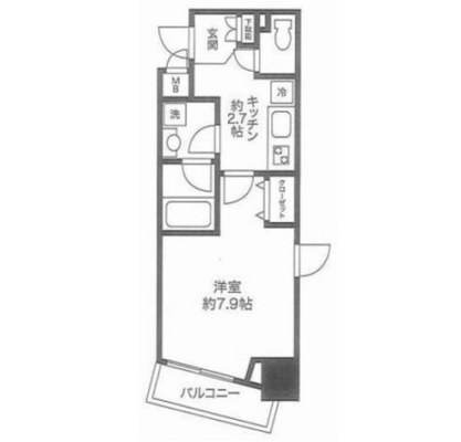 台東区賃貸マンション・1K