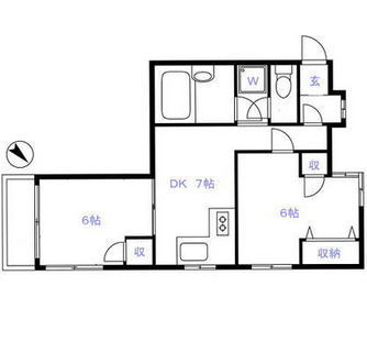 東京都台東区西浅草２丁目 賃貸マンション 2DK