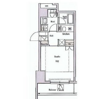 東京都台東区清川２丁目 賃貸マンション 1K