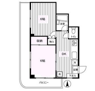 東京都台東区根岸３丁目 賃貸マンション 2DK