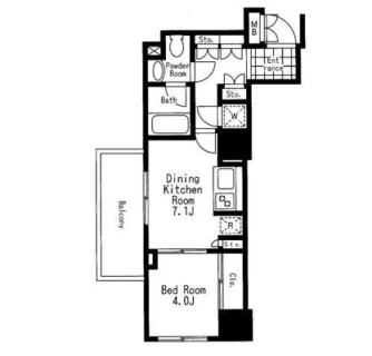 東京都台東区元浅草１丁目 賃貸マンション 1DK