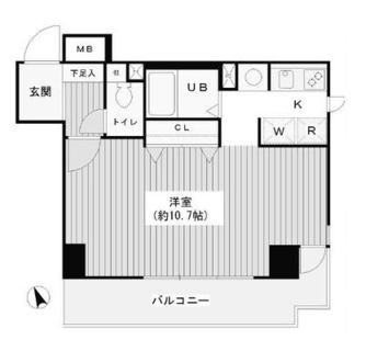 東京都台東区台東２丁目 賃貸マンション 1R